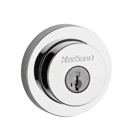 Kwikset Kwikset: Milan Single Cylinder Deadbolt with Smartkey Technology / Polished Chrom KWS-158-RDT-SMT-26
